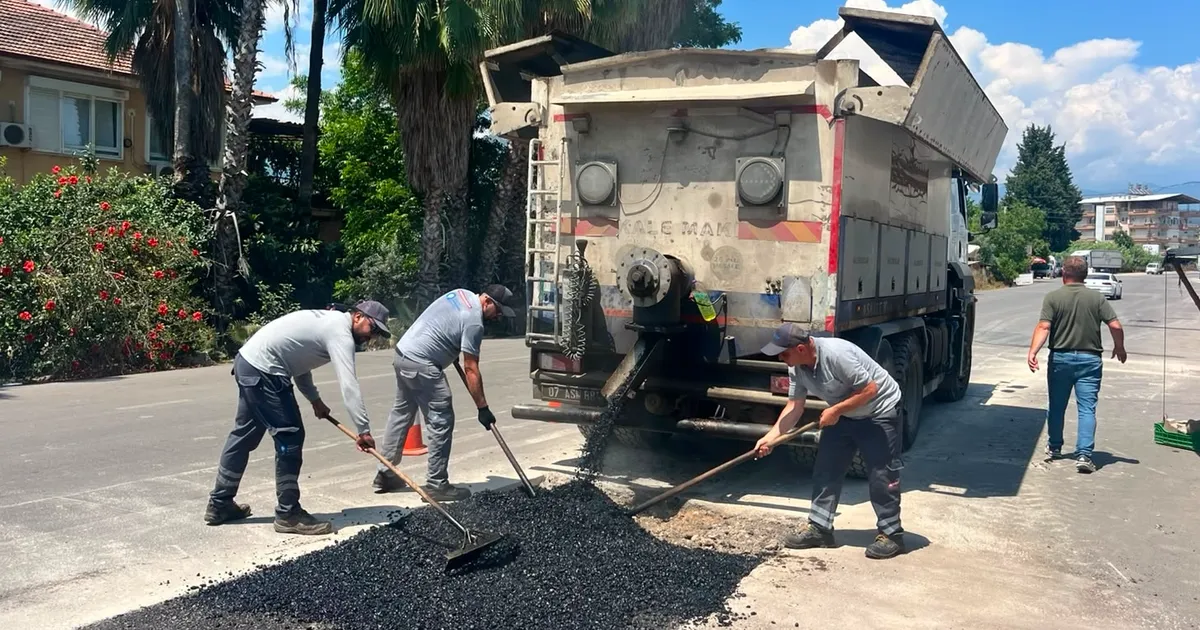 Antalya finikede yollar yenileniyor fINEtuQt
